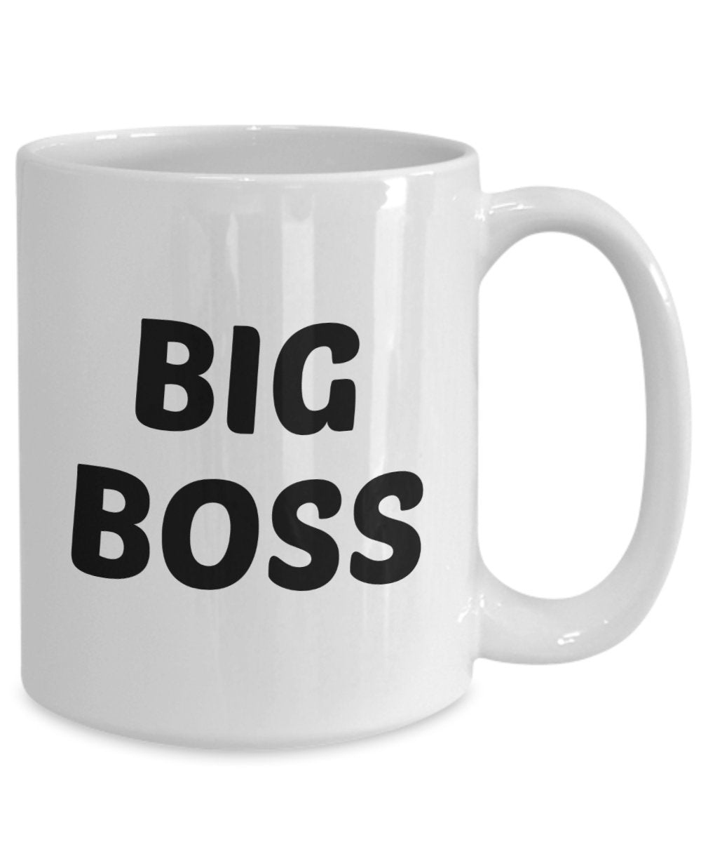 Big Boss Kaffeetasse – Lustige Teetasse für heiße Kakao-Kaffeetasse – Neuheit Geburtstag Weihnachten Gag Geschenk Idee