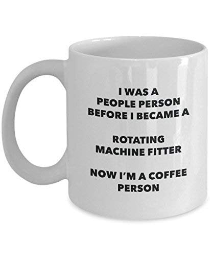 Rotating Machine Fitter Coffee Person Mug - Funny Tea Cocoa Cup - Birthday Christmas Coffee Lover Cute Gag Gifts Idea