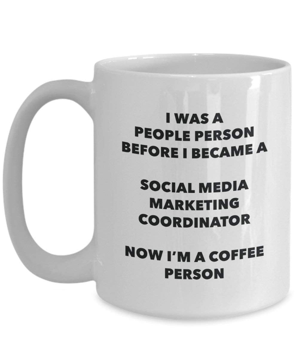 Social Media Marketing Coordinator Coffee Person Mug - Funny Tea Cocoa Cup - Birthday Christmas Coffee Lover Cute Gag Gifts Idea
