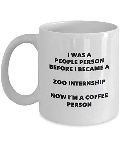 Zoo Stagiaires personne à café Mug Tasse à thé de cacao – rigolo – Anniversaire de Noël amateur de café mignon Gag Gifts Idée 15oz blanc