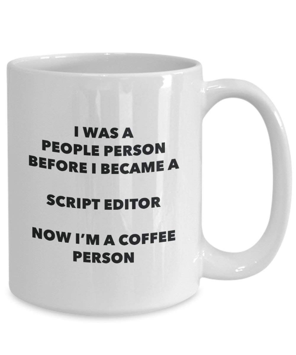 Script Editor Coffee Person Mug - Funny Tea Cocoa Cup - Birthday Christmas Coffee Lover Cute Gag Gifts Idea