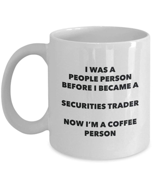 Wertpapiere Trader Kaffee Person Tasse – Funny Tee Kakao-Tasse – Geburtstag Weihnachten Kaffee Lover Cute Gag Geschenke Idee