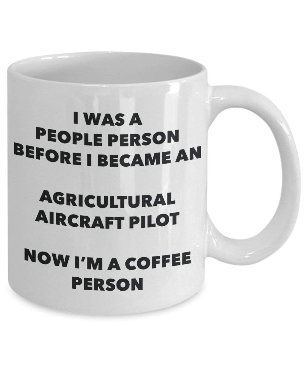 Landwirtschaftliche Flugzeug Pilot Kaffee Person Tasse – Funny Tee Kakao-Tasse – Geburtstag Weihnachten Kaffee Lover Cute Gag Geschenke Idee