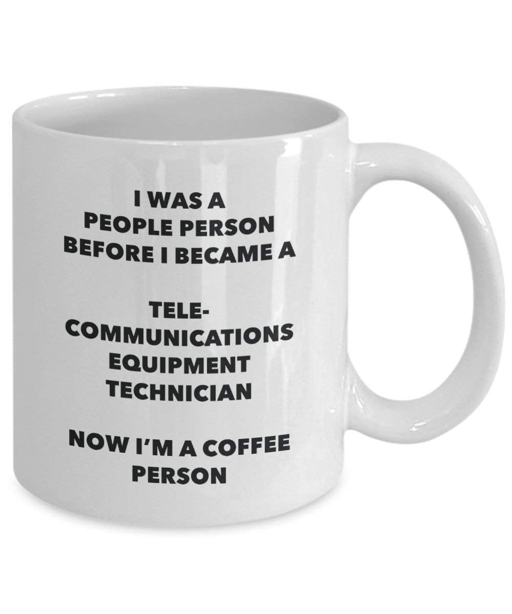 Telecommunications Equipment Technician cacao persona – Tazza da tè caffè tazza – Birthday Christmas Coffee Lover cute GAG regalo idea 11oz Infradito colorati estivi, con finte perline