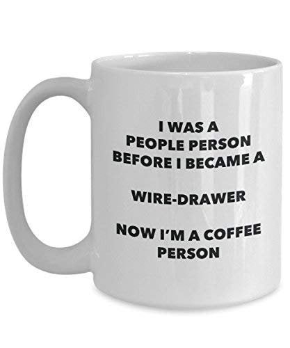 Wire-Drawer Coffee Person Mug - Funny Tea Cocoa Cup - Birthday Christmas Coffee Lover Cute Gag Gifts Idea