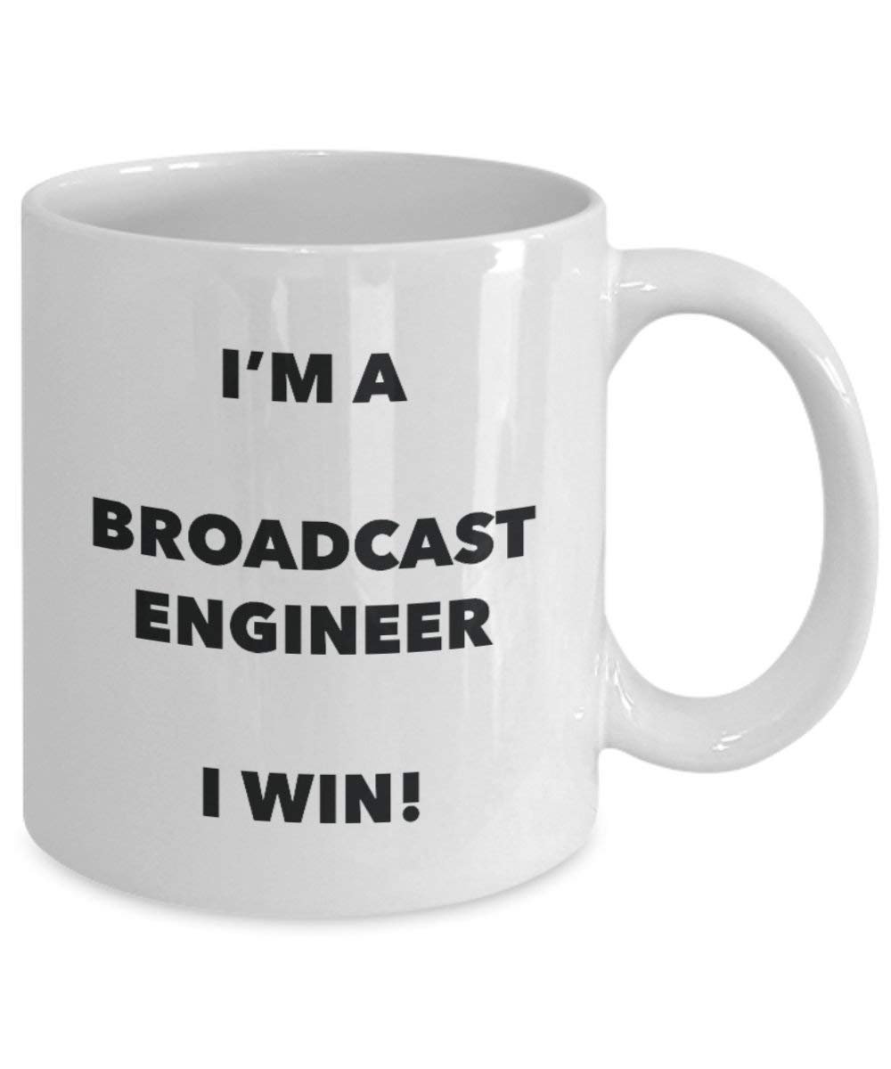 Broadcast Engineer Tasse – I 'm a Broadcast Ingenieur Ich Win. – Funny Kaffee Tasse – Geburtstag Weihnachten Geschenke Idee 11oz weiß