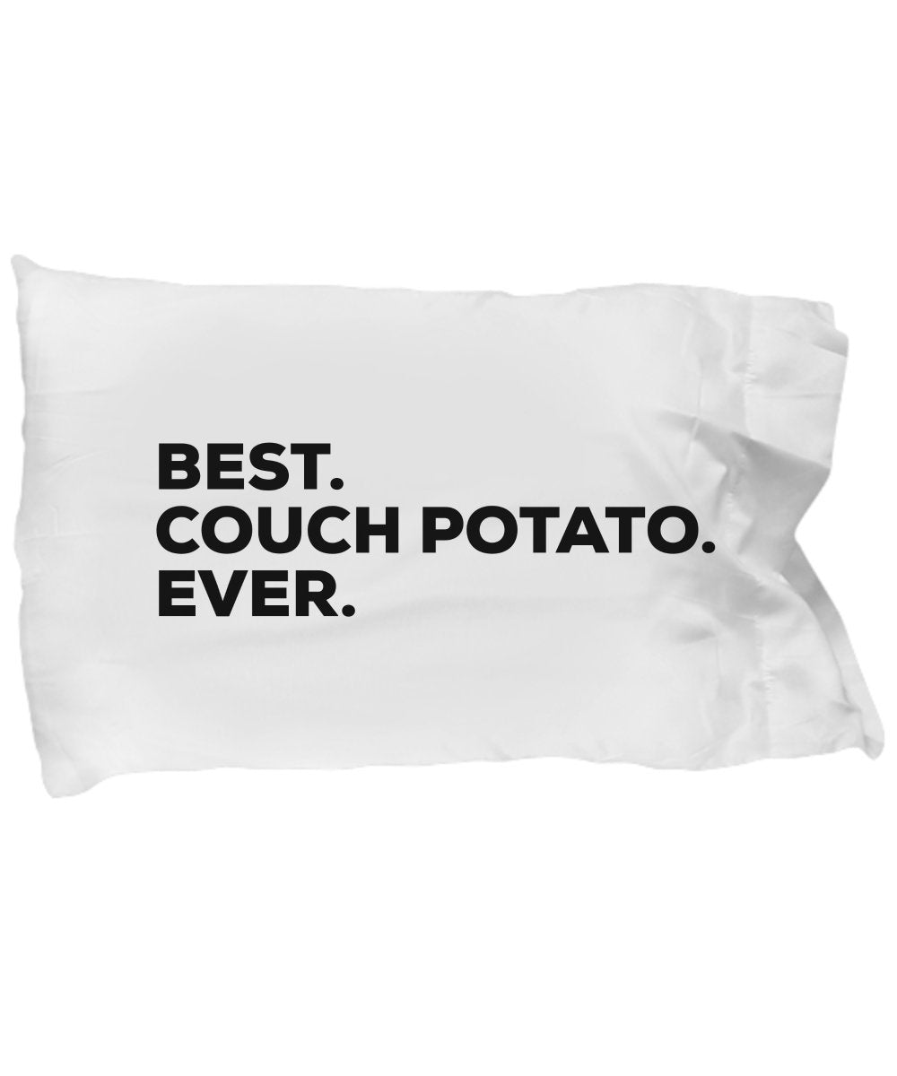 SpreadPassion Couch Potato Pillow Case - Best Couch Potato Ever - Funny Gag Gift