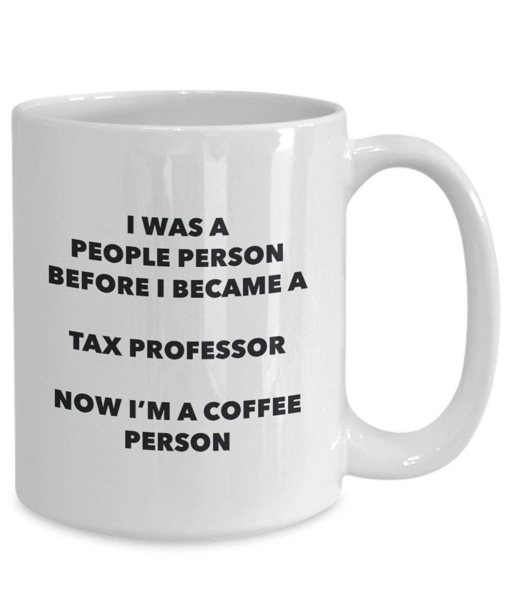 taxes Professor personne à café Mug Tasse à thé de cacao – rigolo – Anniversaire de Noël amateur de café mignon Gag Gifts Idée 15oz blanc