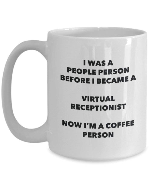Virtual Receptionist Coffee Person Mug - Funny Tea Cocoa Cup - Birthday Christmas Coffee Lover Cute Gag Gifts Idea