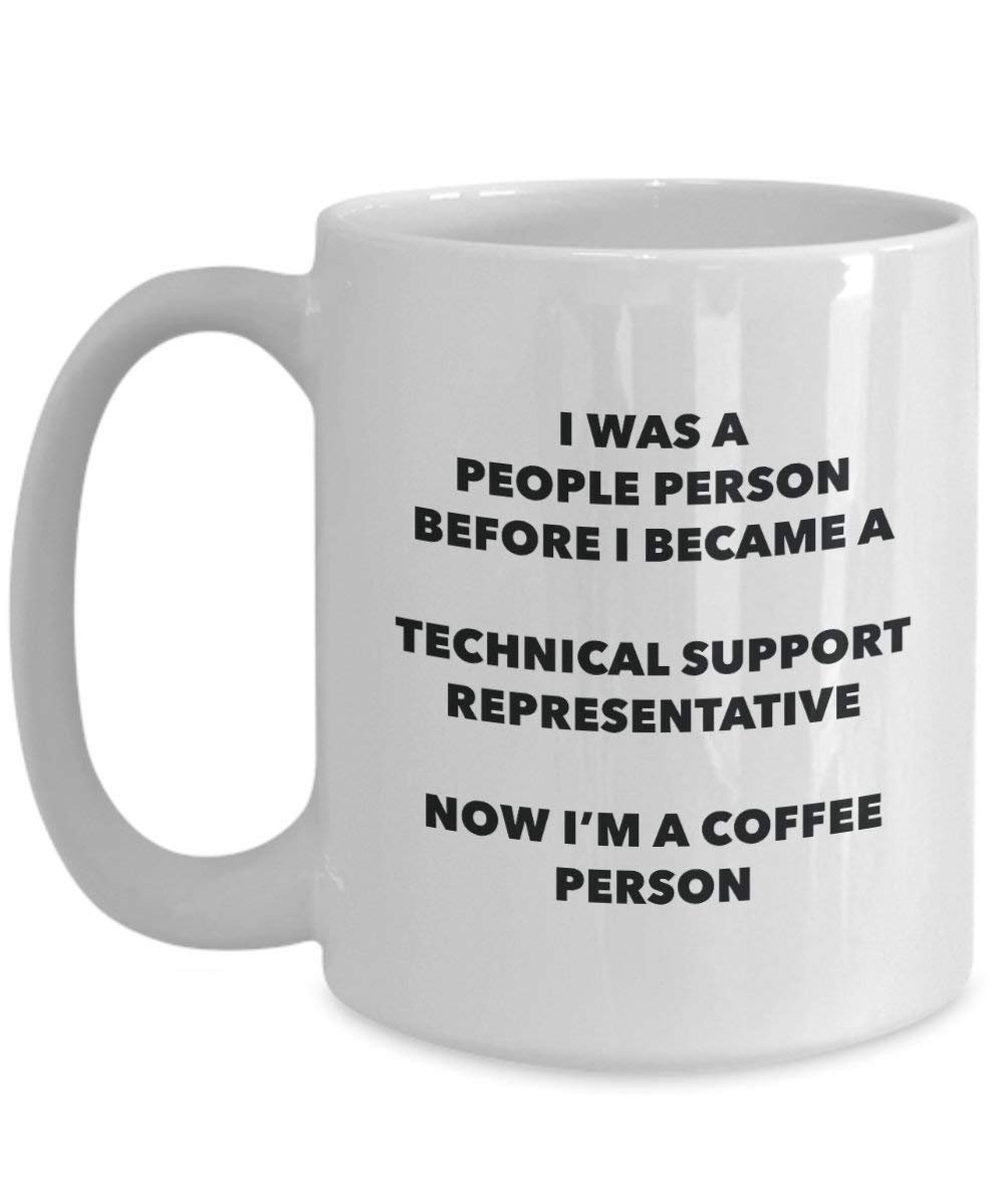 Supporto tecnico rappresentante cacao persona – Tazza da tè caffè tazza – Birthday Christmas Coffee Lover cute GAG regalo idea 15oz Infradito colorati estivi, con finte perline