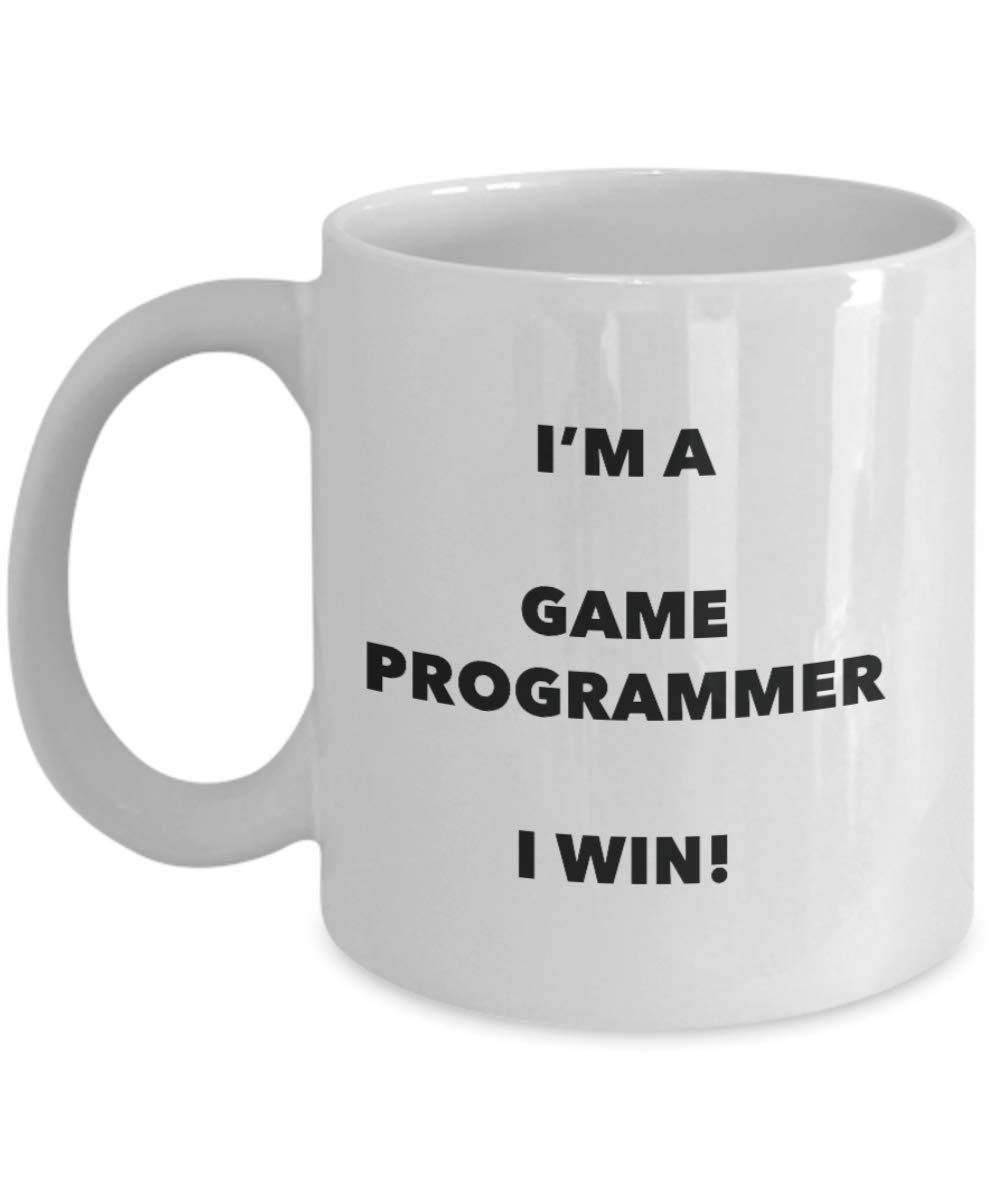 I'm a Game Programmer Mug I win - Funny Coffee Cup - Novelty Birthday Christmas Gag Gifts Idea