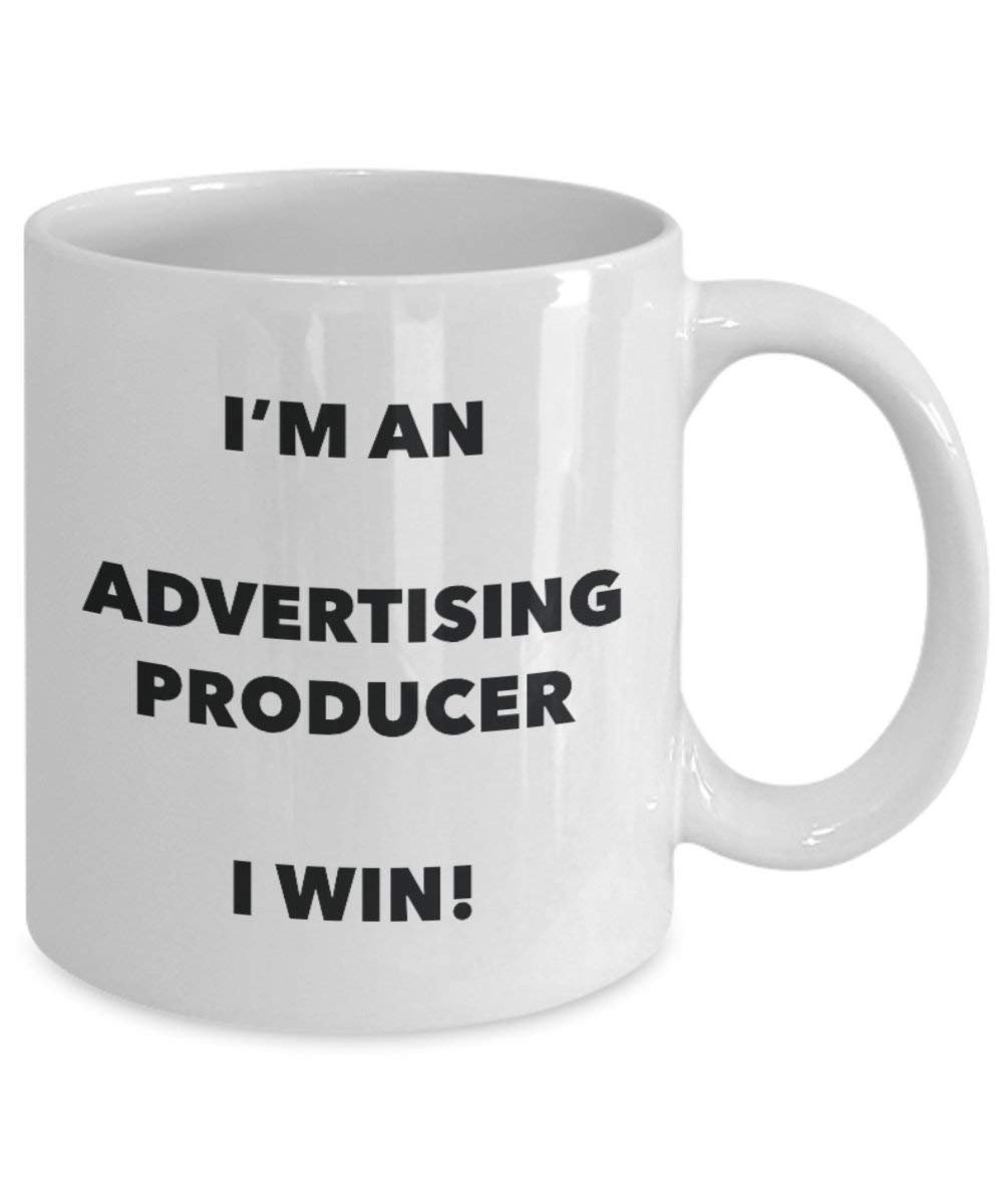 Werbung produziert Tasse – Ich bin ein Werbung produziert I Win. – Funny Kaffeetasse – Neuheit Geburtstag Weihnachten Gag Geschenke Idee