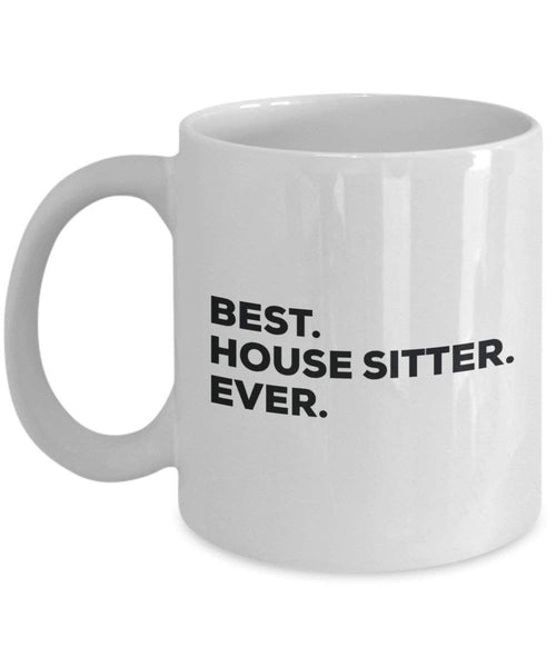 Best House Sitter Ever mug – Funny Coffee Cup – Thank You Appreciation idee regalo per Natale festa di compleanno unico 11oz Infradito colorati estivi, con finte perline