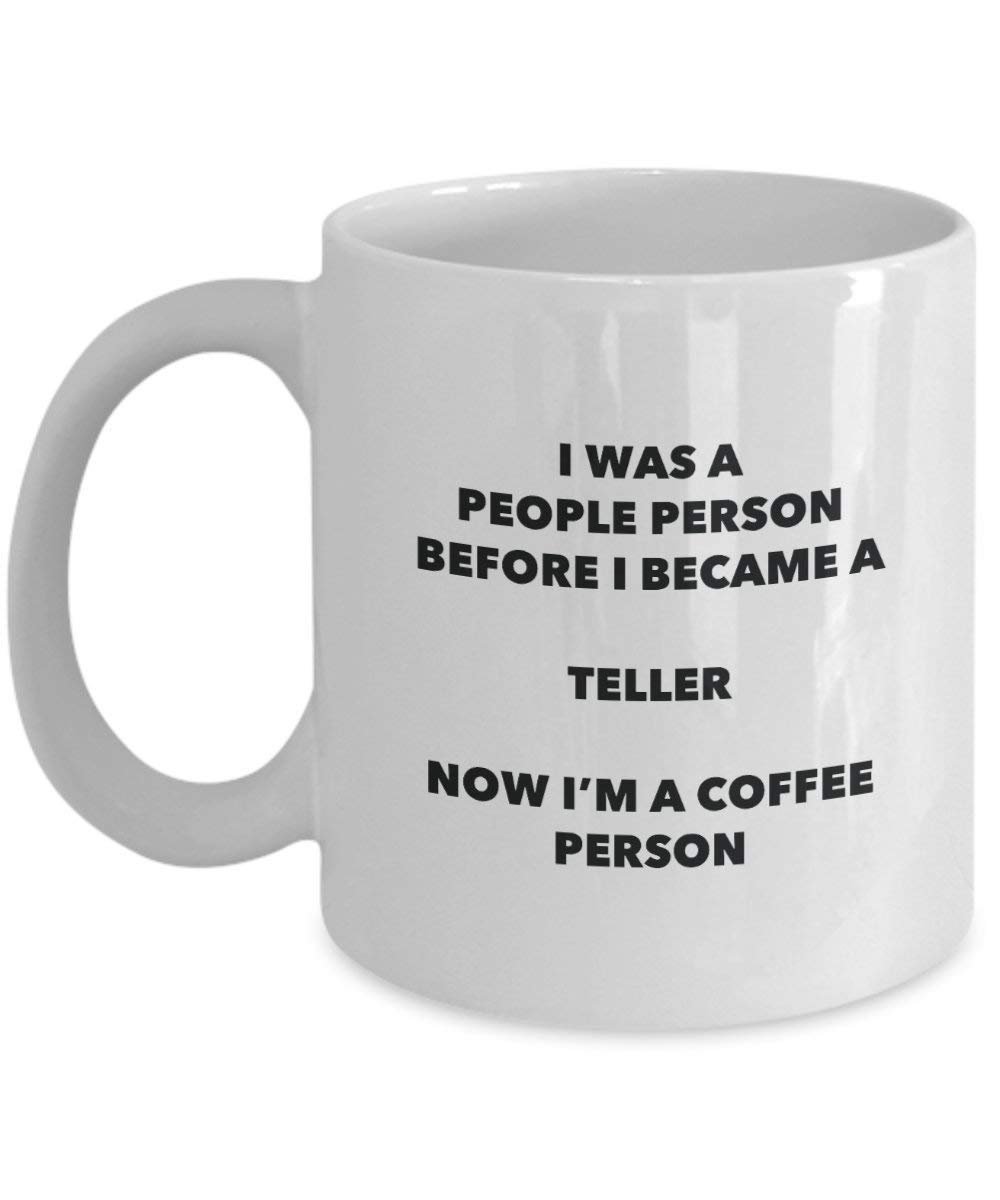 Teller Coffee Person Mug - Funny Tea Cocoa Cup - Birthday Christmas Coffee Lover Cute Gag Gifts Idea