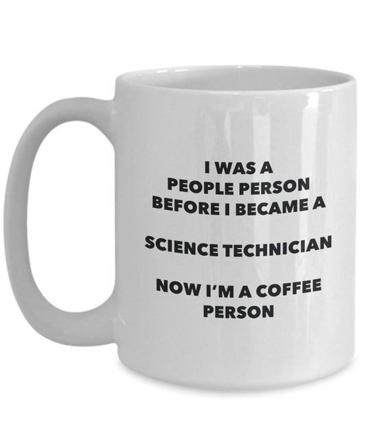 Wissenschaft Techniker Kaffee Person Tasse – Funny Tee Kakao-Tasse – Geburtstag Weihnachten Kaffee Lover Cute Gag Geschenke Idee 15oz weiß