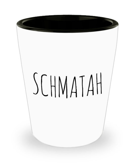 Yiddish - Bicchierino da liquore per schmatah divertente, idea regalo umoristica ebraica