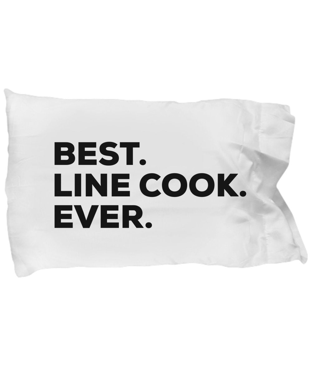 SpreadPassion Best Line Cook Pillow Case - Line Cooks Gifts - Funny Gag - Inexpensive - Restaurant Coworker