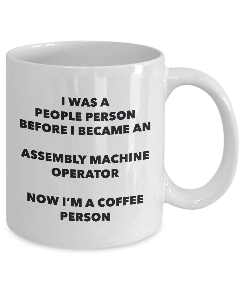 Montage Maschine Operator Kaffee Person Tasse – Funny Tee Kakao-Tasse – Geburtstag Weihnachten Kaffee Lover Cute Gag Geschenke Idee