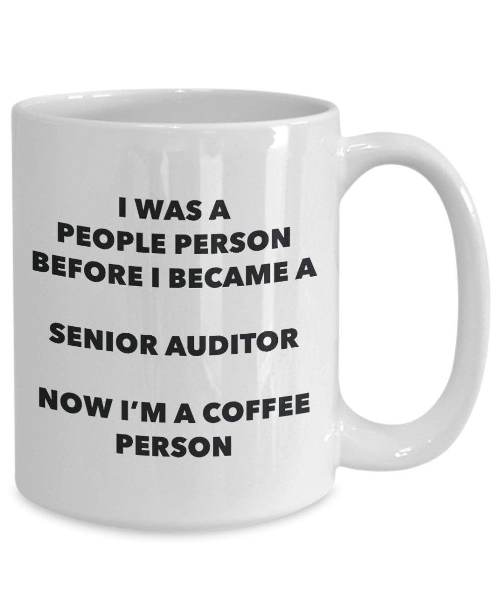 Senior Auditor Kaffee Person Tasse – Funny Tee Kakao-Tasse – Geburtstag Weihnachten Kaffee Lover Cute Gag Geschenke Idee