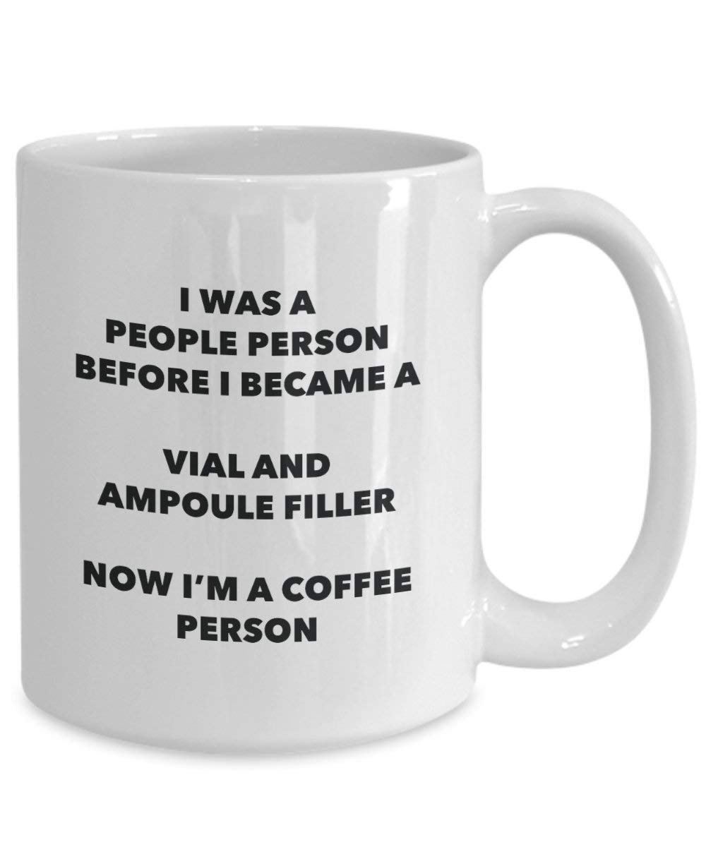 begleitet und Ampulle Filler Kaffee Person Tasse – Funny Tee Kakao-Tasse – Geburtstag Weihnachten Kaffee Lover Cute Gag Geschenke Idee