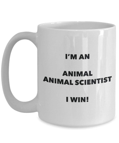 Animal Scientifique Mug – Je suis un Animal Scientifique I Win. – Funny Tasse à café – Fantaisie anniversaire Idée de Gag cadeaux de Noël 11oz blanc