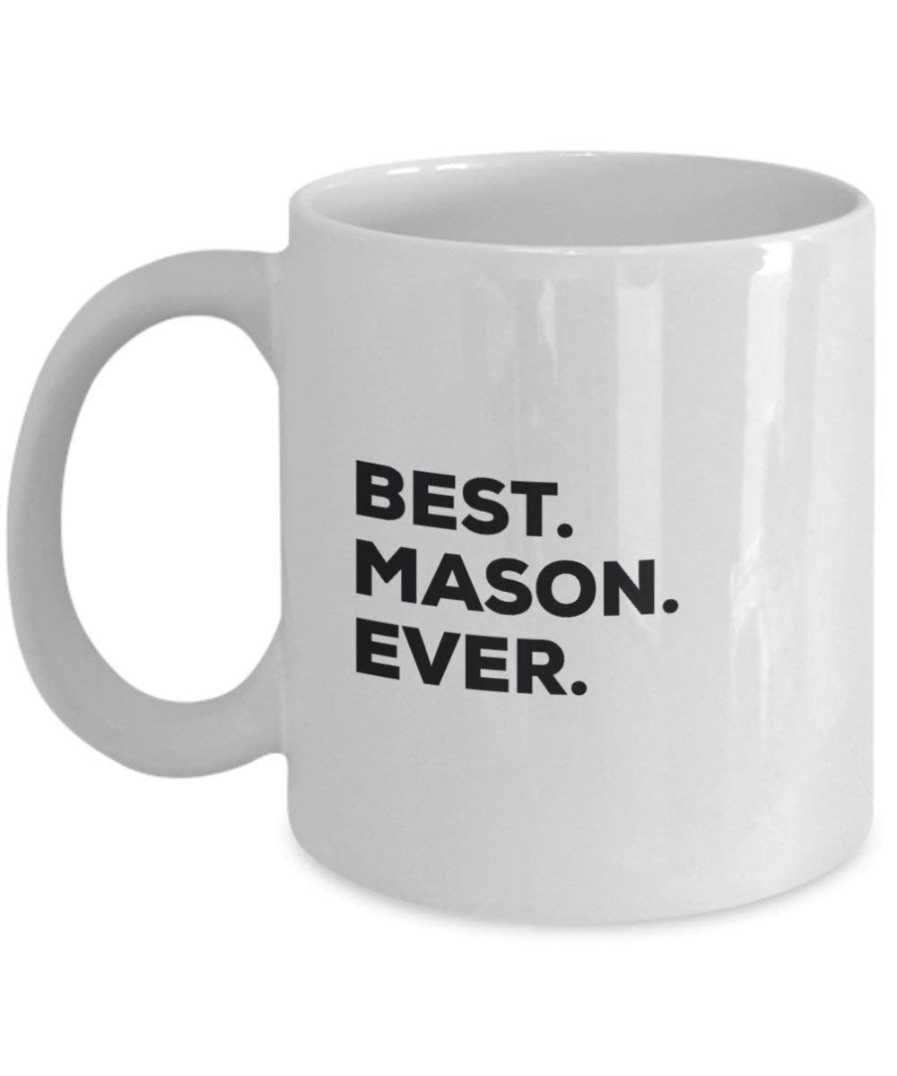 Best Mason Ever Mug - Funny Coffee Cup -Thank You Appreciation For Christmas Birthday Holiday Unique Gift Ideas
