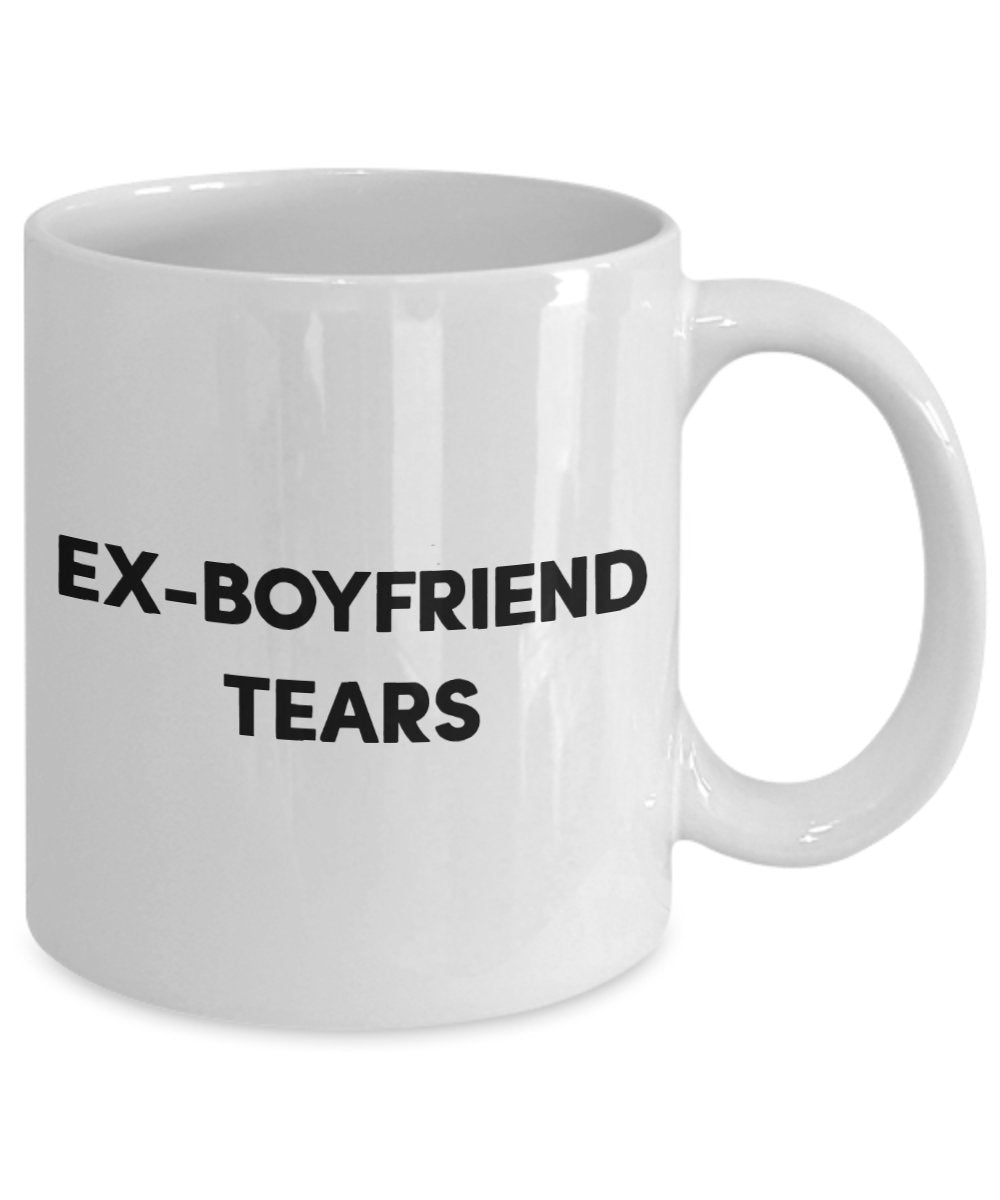 Ex Boyfriend Mug - Ex-Boyfriend Tears- Funny Tea Hot Cocoa Coffee Cup - Novelty Birthday Christmas Anniversary Gag Gifts Idea