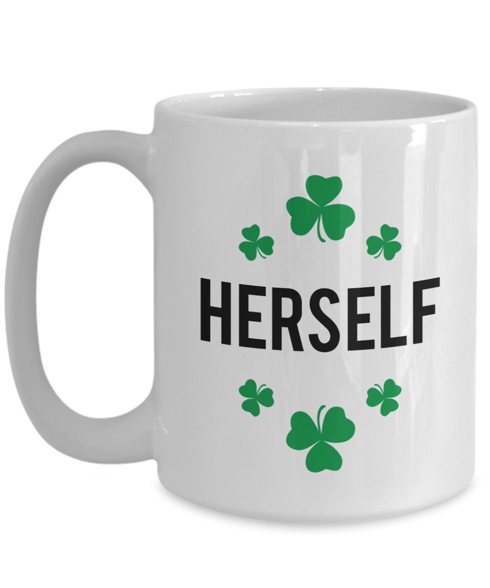 Irish Herself Mug - Irish Mug Set - Funny Tea Hot Cocoa Coffee Cup - Novelty Birthday Gift Idea