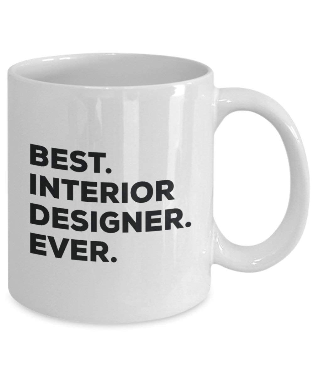Best interior designer Ever mug – Funny Coffee Cup – Thank You Appreciation idee regalo per Natale festa di compleanno unico 11oz Infradito colorati estivi, con finte perline