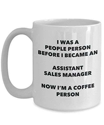 Assistant Sales Manager Coffee Person Mug - Funny Tea Cocoa Cup - Birthday Christmas Coffee Lover Cute Gag Gifts Idea