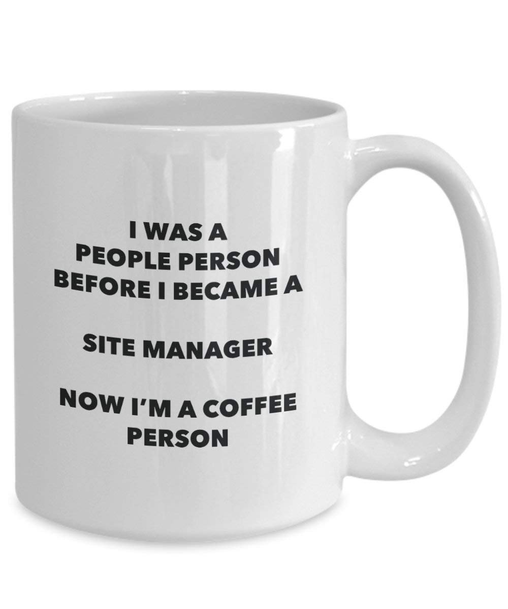 Site Manager Coffee Person Mug - Funny Tea Cocoa Cup - Birthday Christmas Coffee Lover Cute Gag Gifts Idea