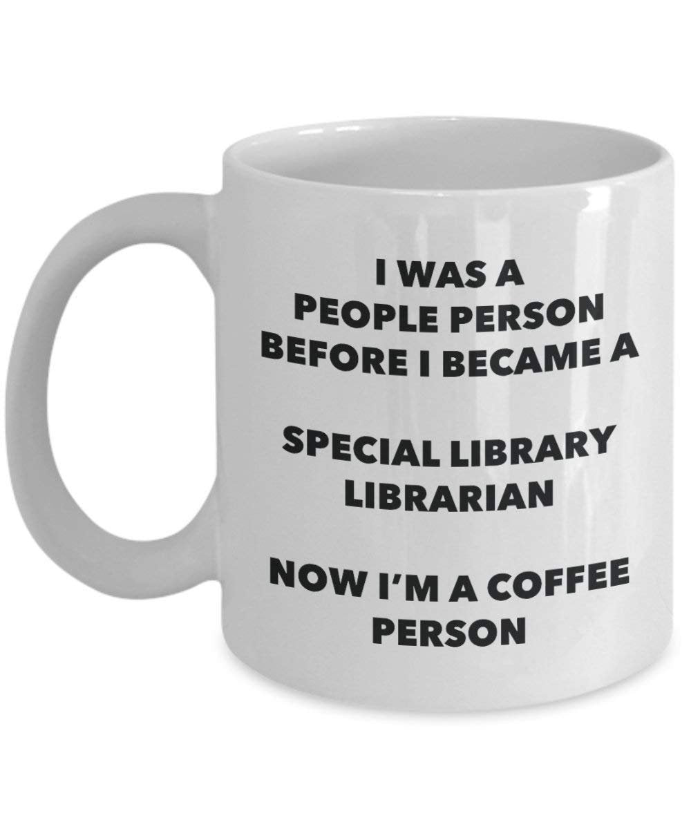 Spezielle Bibliothek Bibliothekar Kaffee Person Tasse – Funny Tee Kakao-Tasse – Geburtstag Weihnachten Kaffee Lover Cute Gag Geschenke Idee 11oz weiß