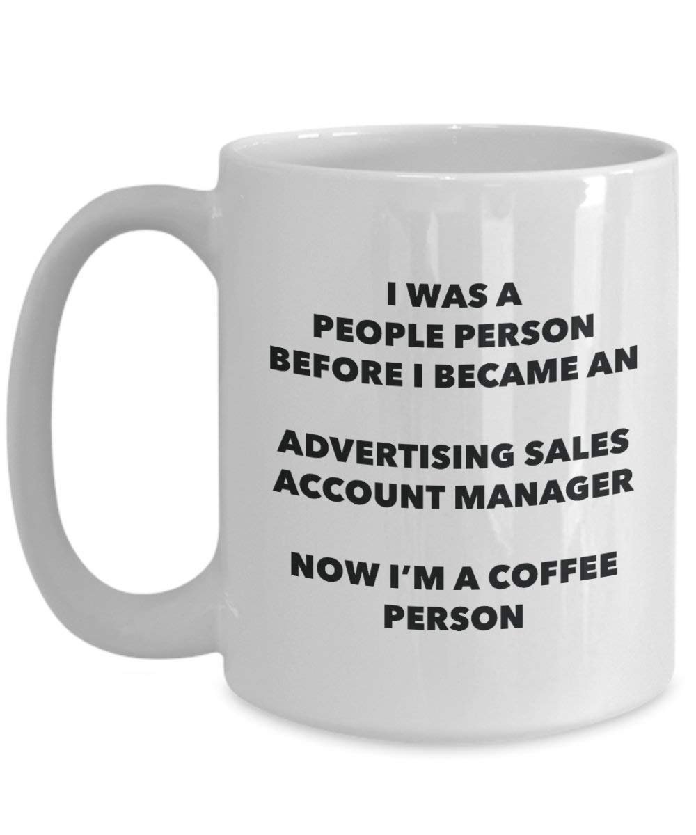 Pubblicità vendite account manager cacao persona – Tazza da tè caffè tazza – Birthday Christmas Coffee Lover cute GAG regalo idea 15oz Infradito colorati estivi, con finte perline