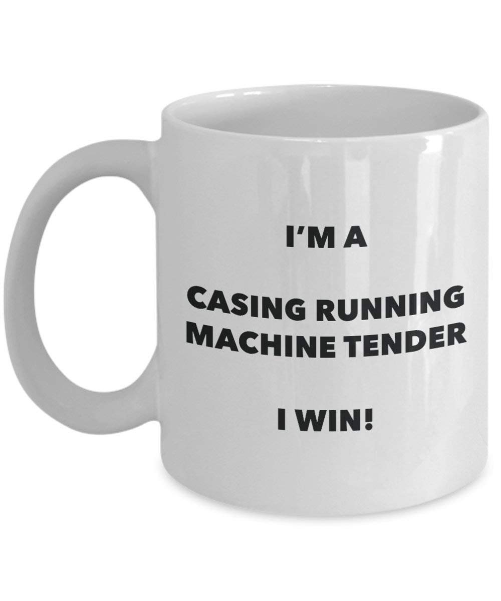 I 'm a Gehäuse Running Maschine Tender Tasse I Win. – Funny Kaffeetasse – Neuheit Geburtstag Weihnachten Gag Geschenke Idee 11oz weiß