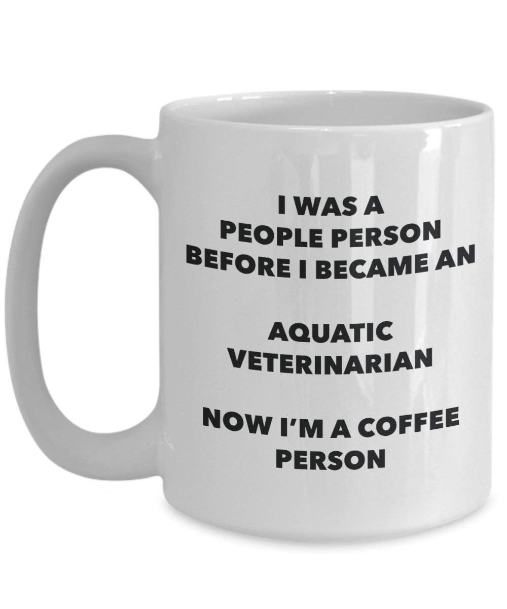 Aquatic Veterinarian Coffee Person Mug - Funny Tea Cocoa Cup - Birthday Christmas Coffee Lover Cute Gag Gifts Idea