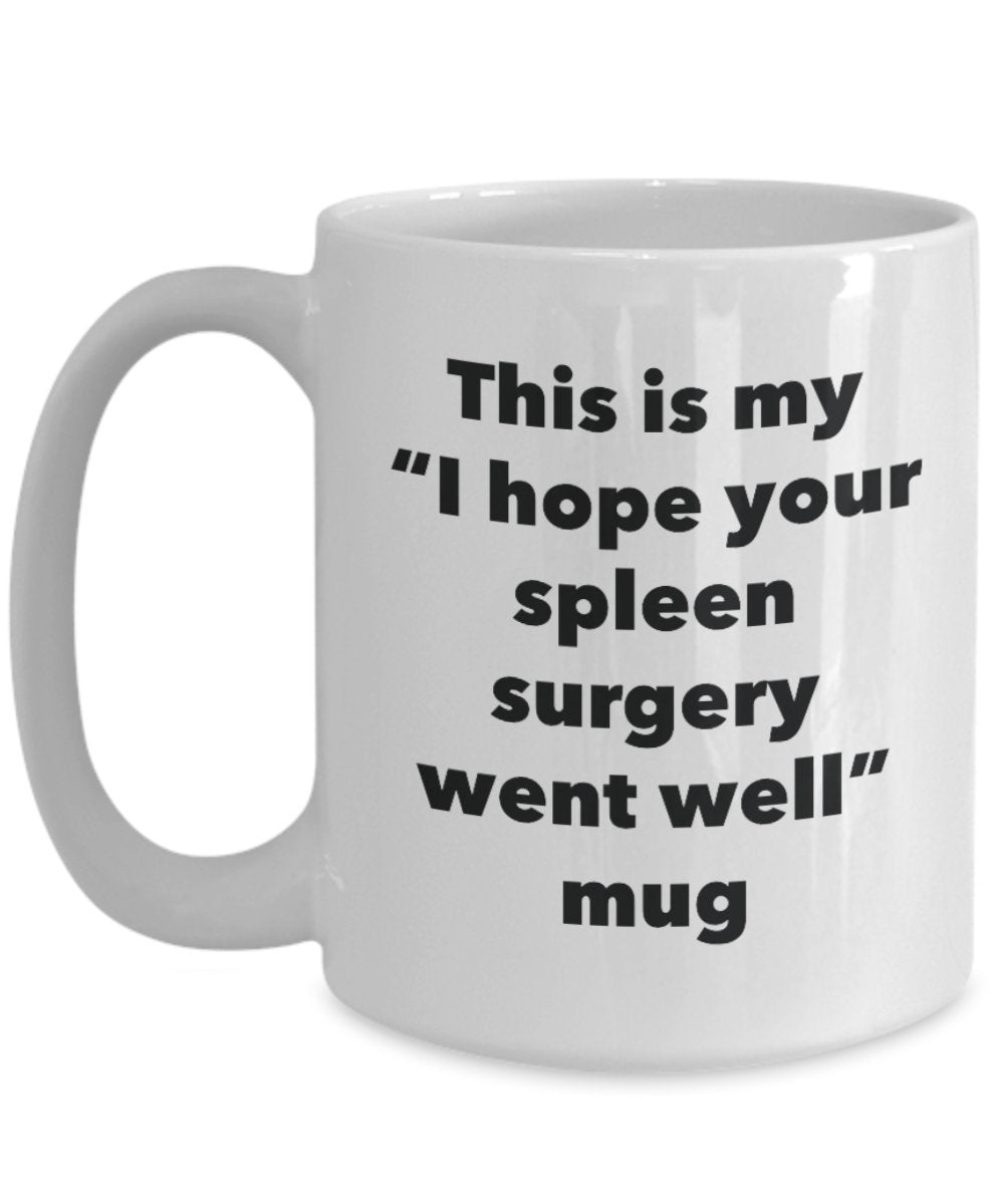 This is My "I Hope Your Spleen Surgery Went Well" Mug - Funny Tea Hot Cocoa Coffee Cup - Novelty Birthday Christmas Anniversary Gag Gifts Idea