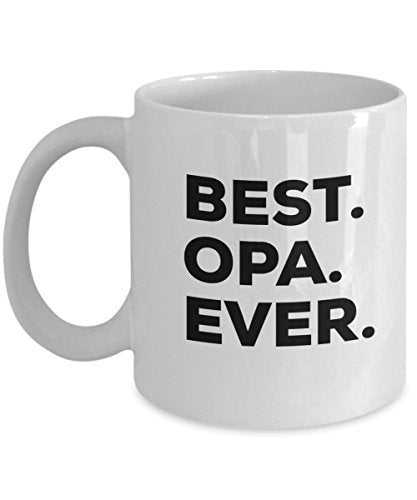 Opa Mug - Best Opa Ever Coffee Cup - Oma and Opa Mug - Opa Gifts - Funny Gag Gift from Kids Granddaughter Grandson - for A Novelty Present Idea - Birthday Christmas Present - Kitchen (11oz, Opa)