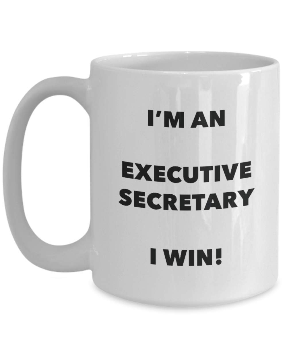 I' m An Executive Secretary mug i Win – Funny Coffee Cup – novelty Birthday Christmas GAG regalo idea 11oz Infradito colorati estivi, con finte perline