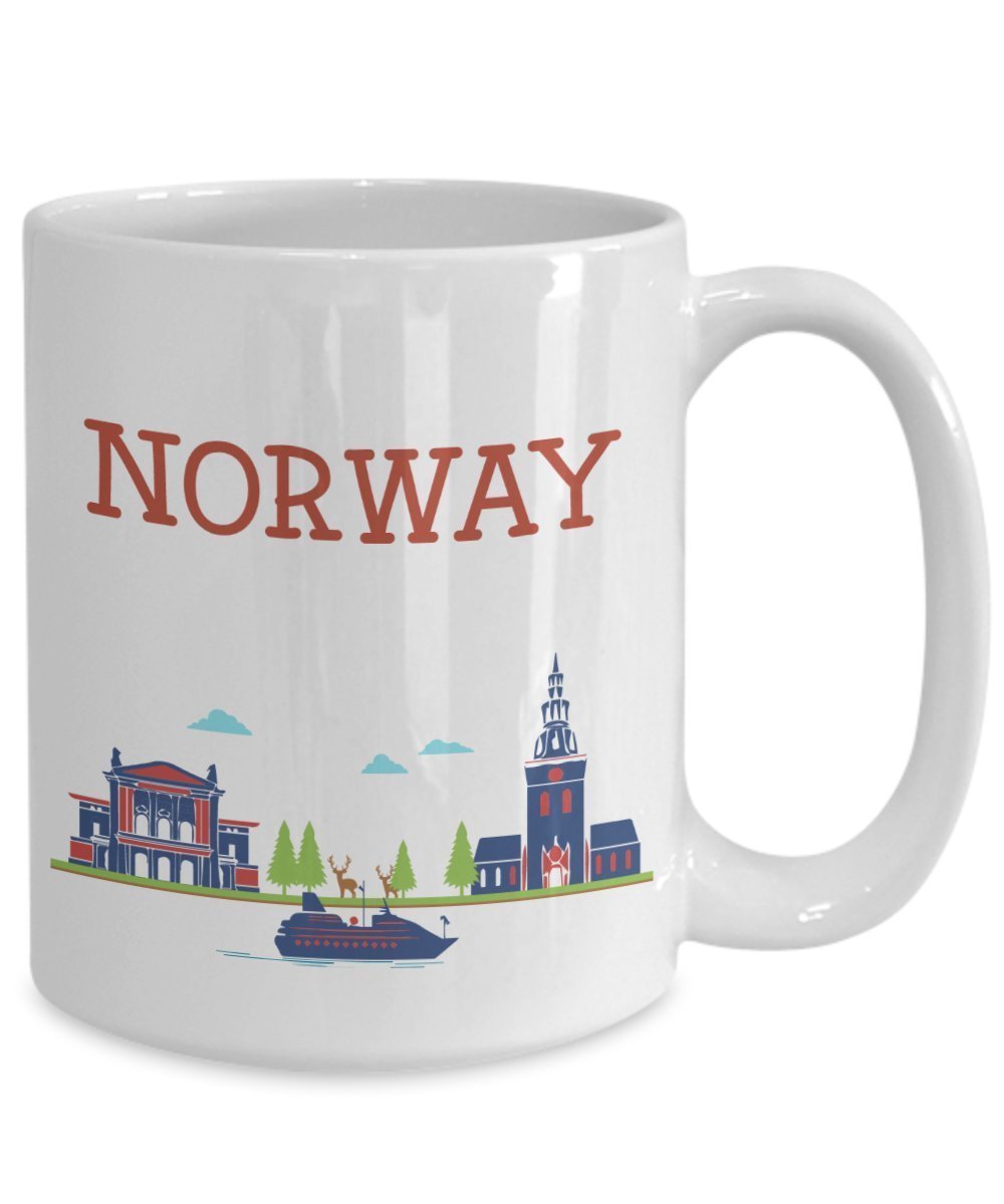 Norway Mug - Funny Tea Hot Cocoa Coffee Cup - Novelty Birthday Christmas Anniversary Gag Gifts Idea