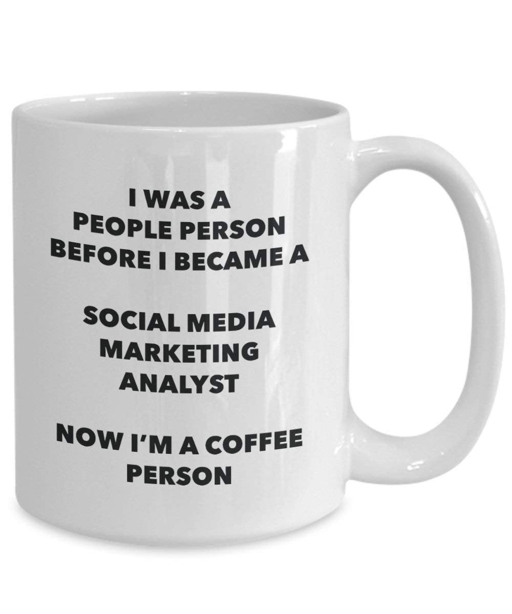 Social Media Marketing Analyst Kaffee Person Tasse – Funny Tee Kakao-Tasse – Geburtstag Weihnachten Kaffee Lover Cute Gag Geschenke Idee