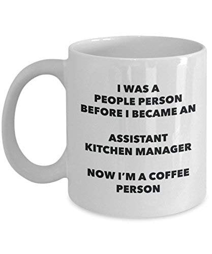 Assistant Kitchen Manager Coffee Person Mug - Funny Tea Cocoa Cup - Birthday Christmas Coffee Lover Cute Gag Gifts Idea
