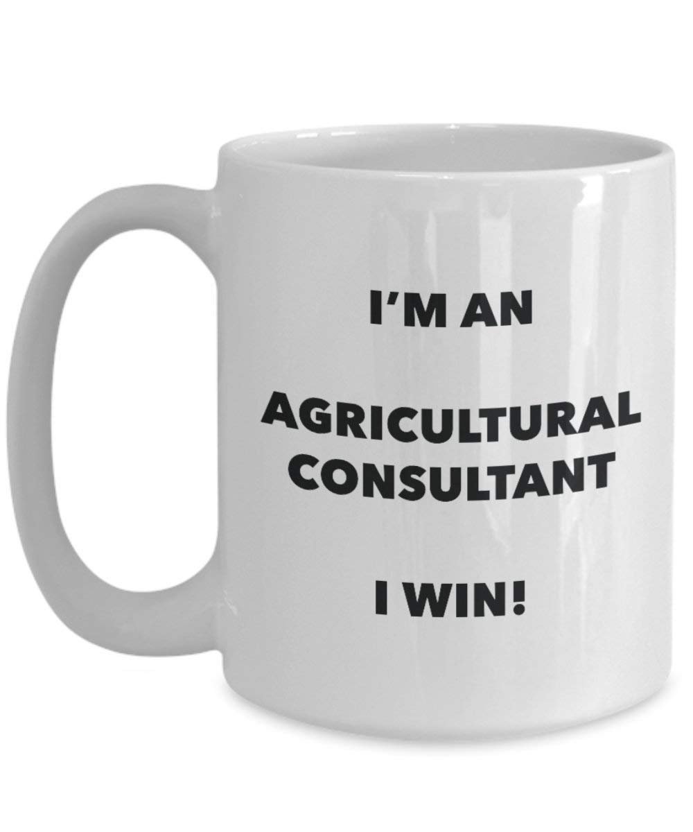 agricole Consultant Mug – Je suis un Consultant agricole I Win. – Funny Tasse à café – Fantaisie anniversaire Idée de Gag cadeaux de Noël 15oz blanc