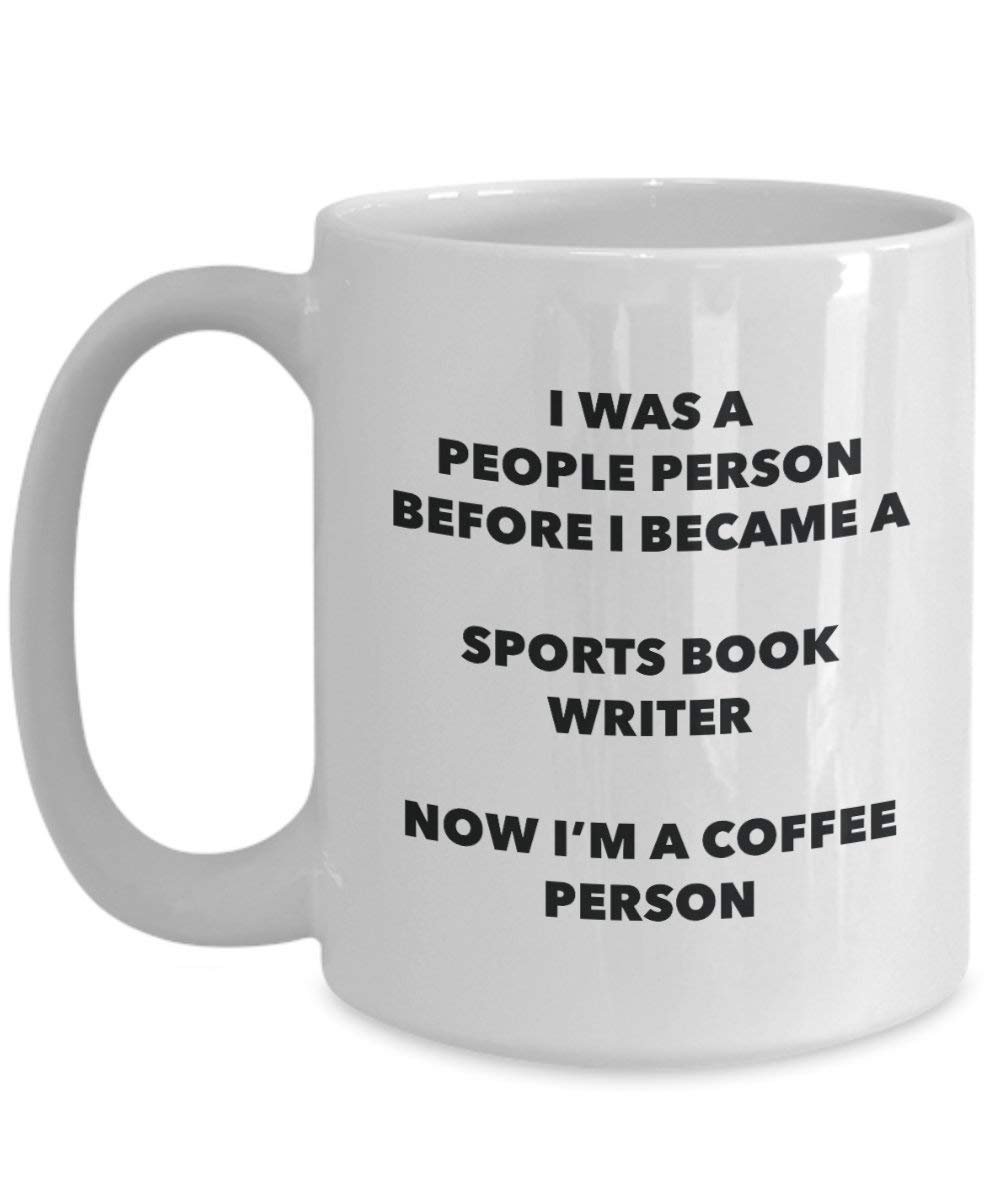 Sport Book Writer Kaffee Person Tasse – Funny Tee Kakao-Tasse – Geburtstag Weihnachten Kaffee Lover Cute Gag Geschenke Idee