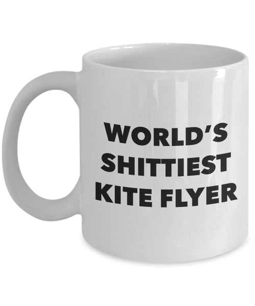 Kite Flyer Coffee Mug - World's Shittiest Kite Flyer - Kite Flyer Gifts - Funny Novelty Birthday Present Idea