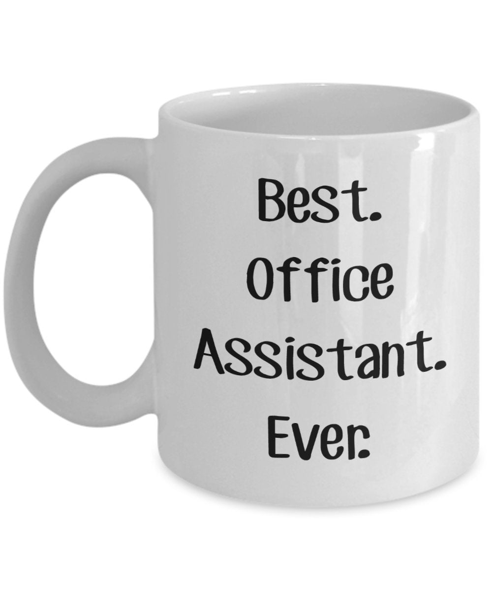 Tasse mit Aufschrift „Best Office Assistent“ – Lustige Tasse für Tee/Kakao / Kaffee – Neuheit für Geburtstag, Weihnachten, Jahrestag, Gag