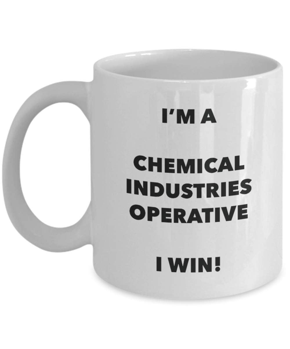 I' m A industrie chimiche generatore tazza i Win. – Funny Coffee Cup – novelty Birthday Christmas GAG regalo idea 15oz Infradito colorati estivi, con finte perline