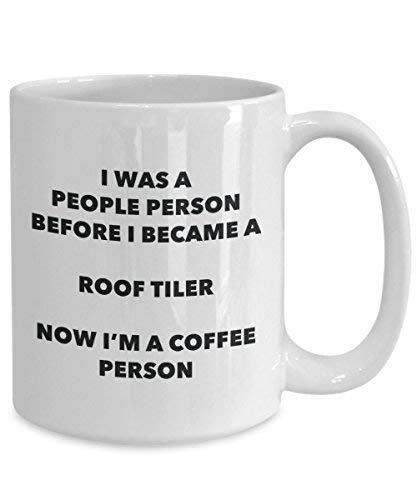 Roof Tiler Coffee Person Mug - Funny Tea Cocoa Cup - Birthday Christmas Coffee Lover Cute Gag Gifts Idea