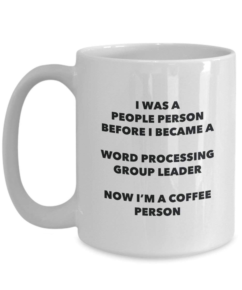 Word Processing Capogruppo cacao persona – Tazza da tè caffè tazza – Birthday Christmas Coffee Lover cute GAG regalo idea 11oz Infradito colorati estivi, con finte perline