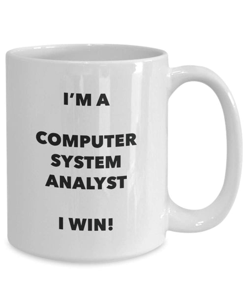 Sono un sistema computerizzato Analyst tazza i Win. – Funny Coffee Cup – novelty Birthday Christmas GAG regalo idea 15oz Infradito colorati estivi, con finte perline