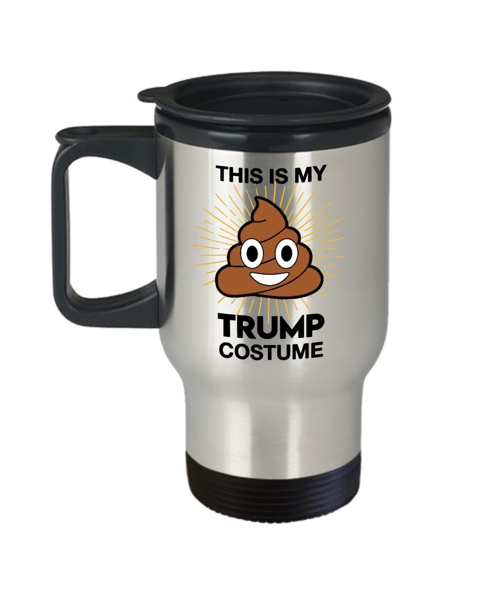 This is my Trump costume Coffee Travel Mug -Funny Anti Trump Mug - Mocking Trump Gift